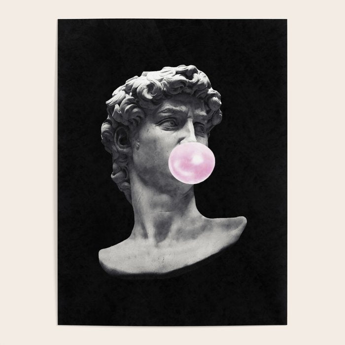 David blowing bubblegum bubble Poster Gallery Image 4