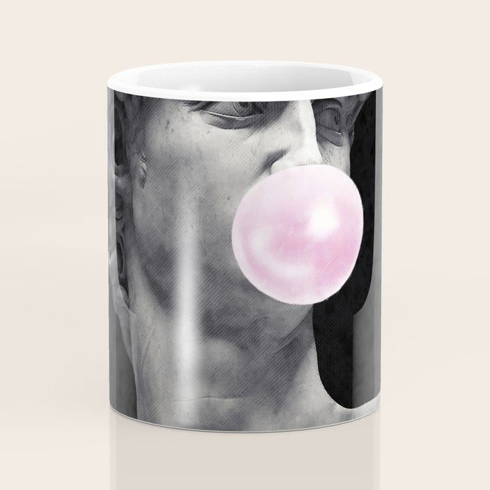 David blowing bubblegum bubble Coffee Mug Gallery Image 4