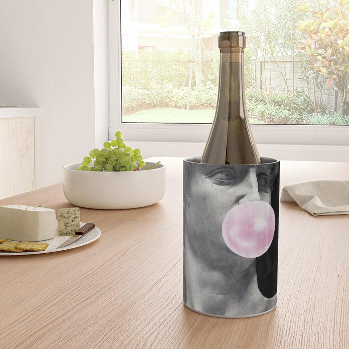 David blowing bubblegum bubble Wine Chiller Gallery Image 4