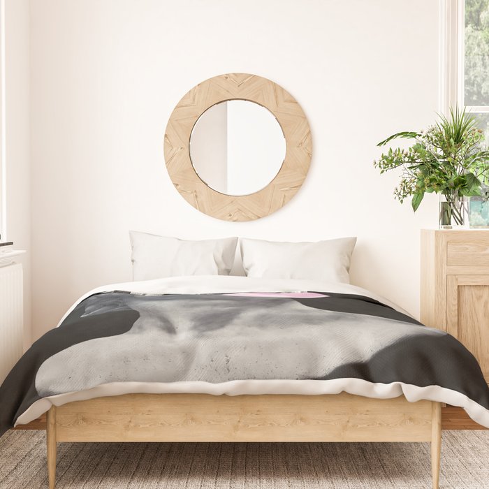 David blowing bubblegum bubble Duvet Cover Gallery Image 3