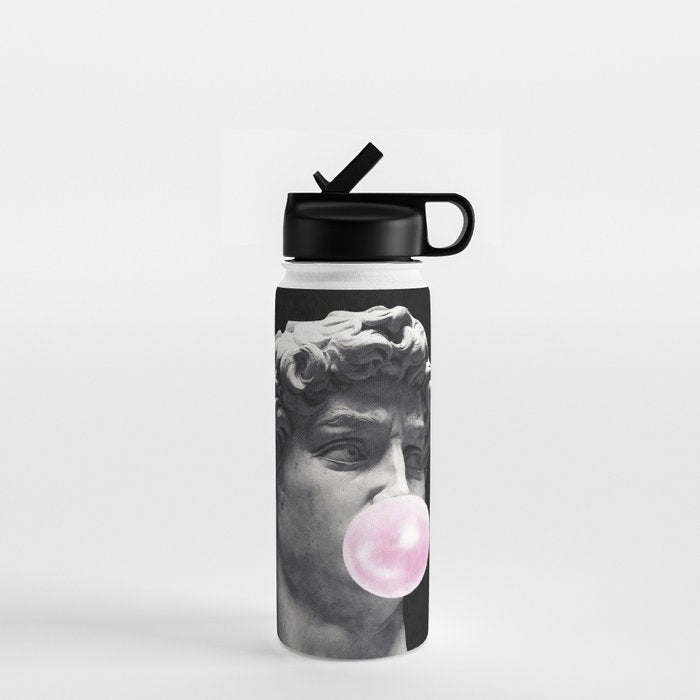 David blowing bubblegum bubble Water Bottle Gallery Image 1