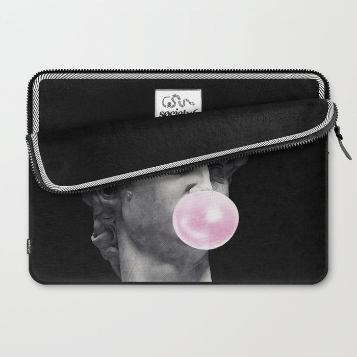 David blowing bubblegum bubble Laptop Sleeve Gallery Image 2