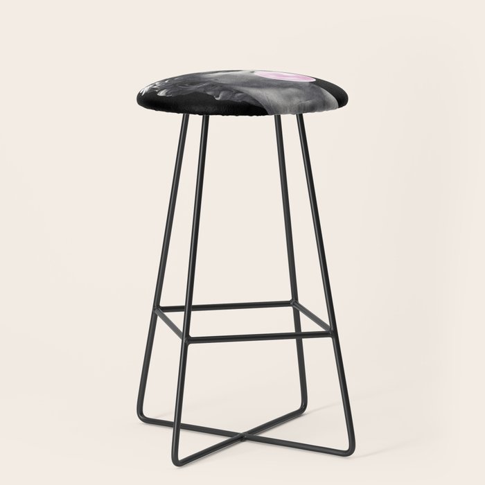 David blowing bubblegum bubble Stool Gallery Image 1