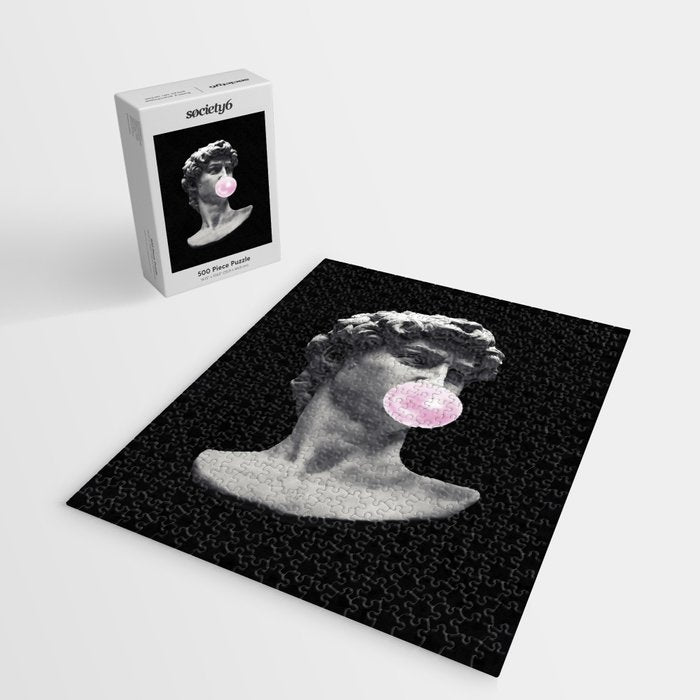 David blowing bubblegum bubble Jigsaw Puzzle Gallery Image 2