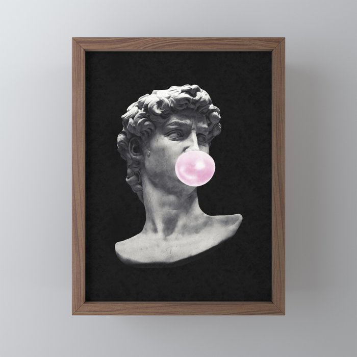 David blowing bubblegum bubble Mini Art Print Gallery Image 2