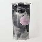 David blowing bubblegum bubble Travel Mug Gallery Image 1