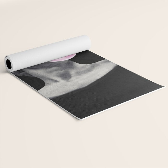 David blowing bubblegum bubble Yoga Mat Gallery Image 2