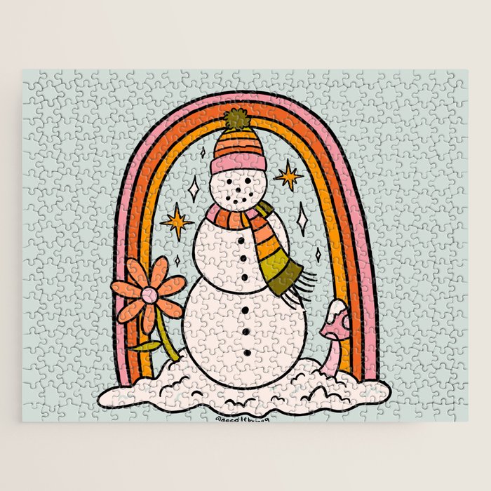 Rainbow Snowman Jigsaw Puzzle Gallery Image 1