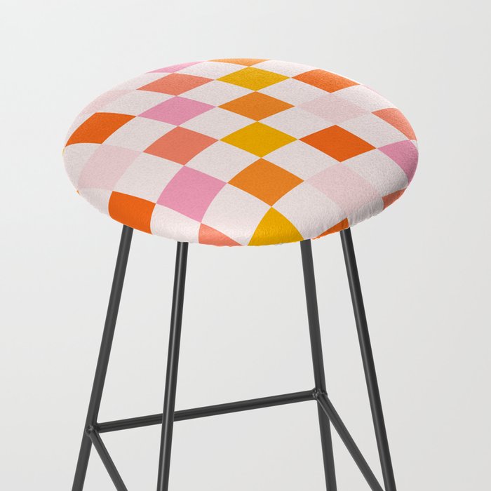 Checkers: PATTERN 04 | The Peach Edition Stool Gallery Image 2