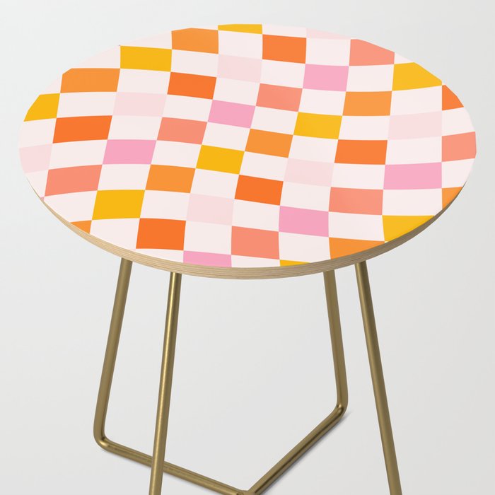 Checkers: PATTERN 04 | The Peach Edition Side Table Gallery Image 2