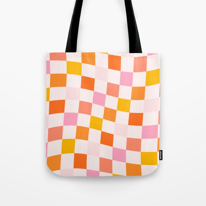 Checkers: PATTERN 04 | The Peach Edition Tote Bag Gallery Image 1
