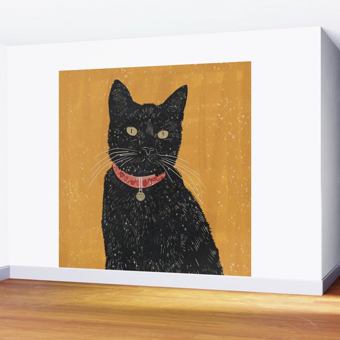 Black Cat 7 Wall Mural Gallery Image 2