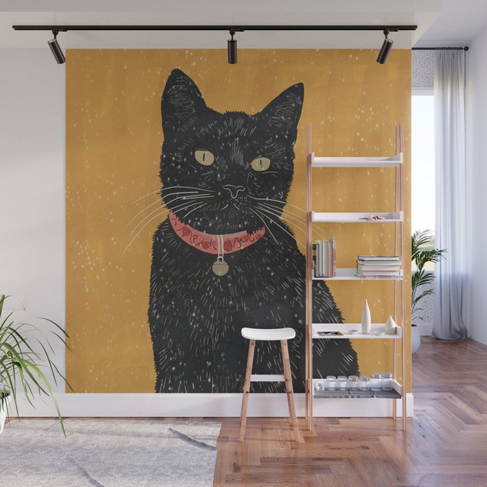 Black Cat 7 Wall Mural Gallery Image 1