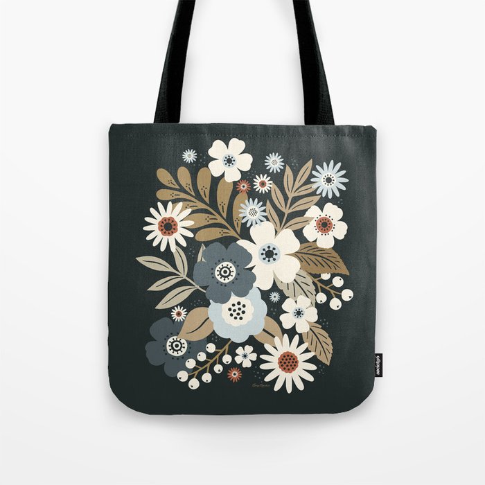 Fall Floral Botanicals Tote Bag Gallery Image 1