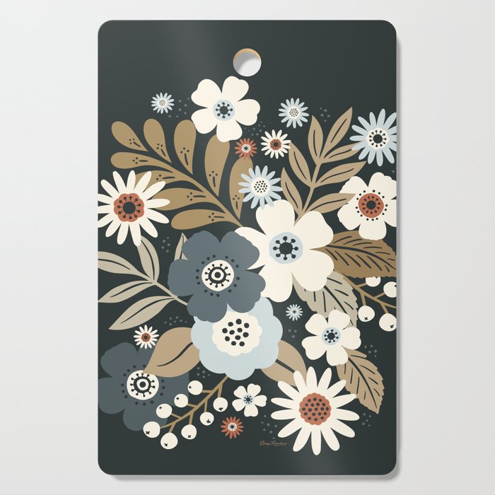 Fall Floral Botanicals Cutting Board Gallery Image 1