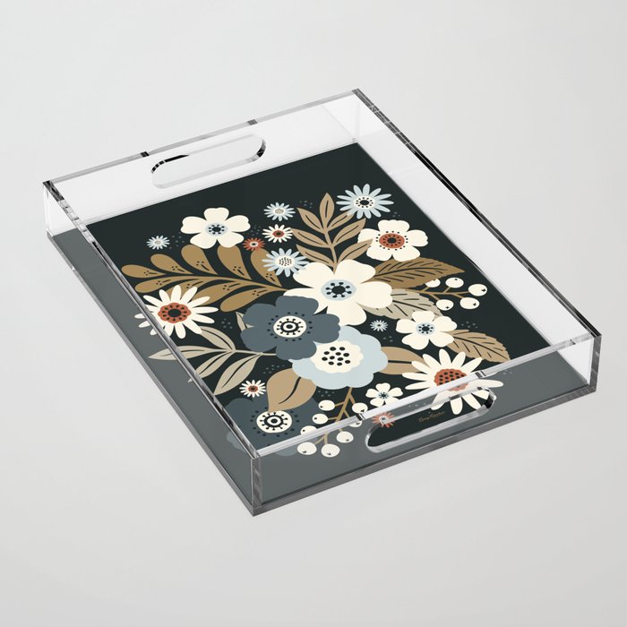 Fall Floral Botanicals Acrylic Tray Gallery Image 1