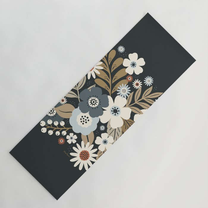 Fall Floral Botanicals Yoga Mat Gallery Image 1