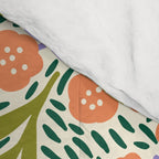 Botanical Garden - Peach, Lilac and Olive Green Comforter Gallery Image 4