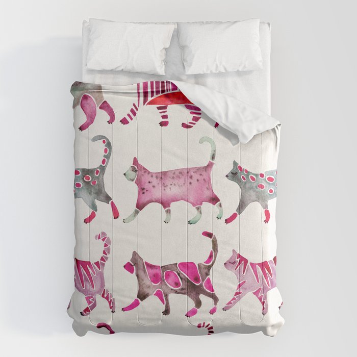 Cat Collection - Magenta Palette Comforter Gallery Image 6