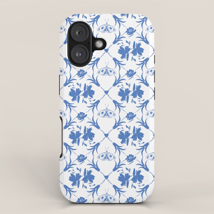 Floral Pleasure blue B iPhone Case Gallery Image 1