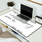 It is hard to beat a person who never gives up Desk Mat Gallery Image 2