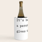 It is hard to beat a person who never gives up Wine Chiller Gallery Image 2
