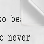 It is hard to beat a person who never gives up Wall Tapestry Gallery Image 3