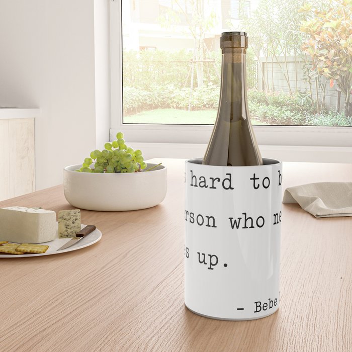 It is hard to beat a person who never gives up Wine Chiller Gallery Image 4