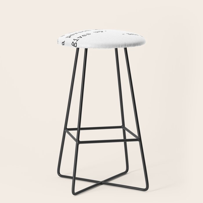 It is hard to beat a person who never gives up Stool Gallery Image 1