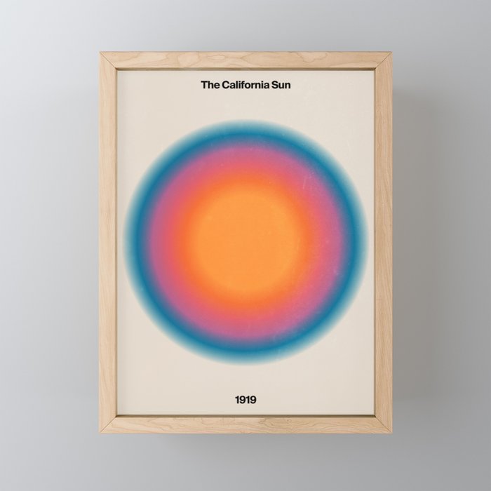 Vintage California Sun: Gradient Edition Mini Art Print Gallery Image 1
