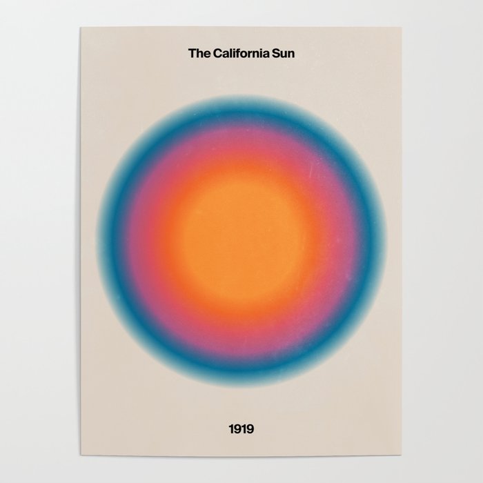 Vintage California Sun: Gradient Edition Poster Gallery Image 1