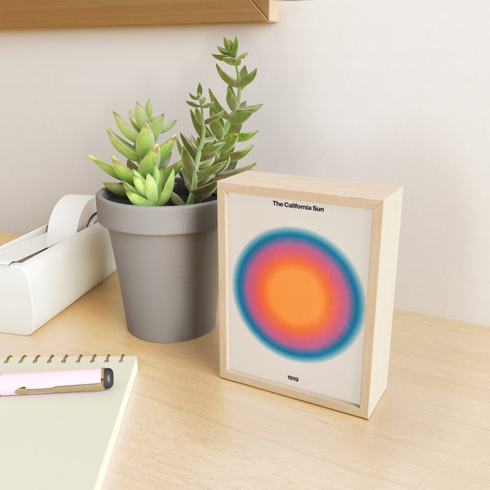 Vintage California Sun: Gradient Edition Mini Art Print Gallery Image 2