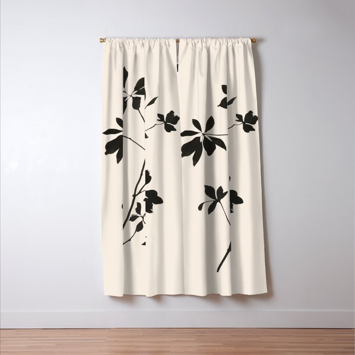 Botanical Silhouette I Window Curtain Gallery Image 3