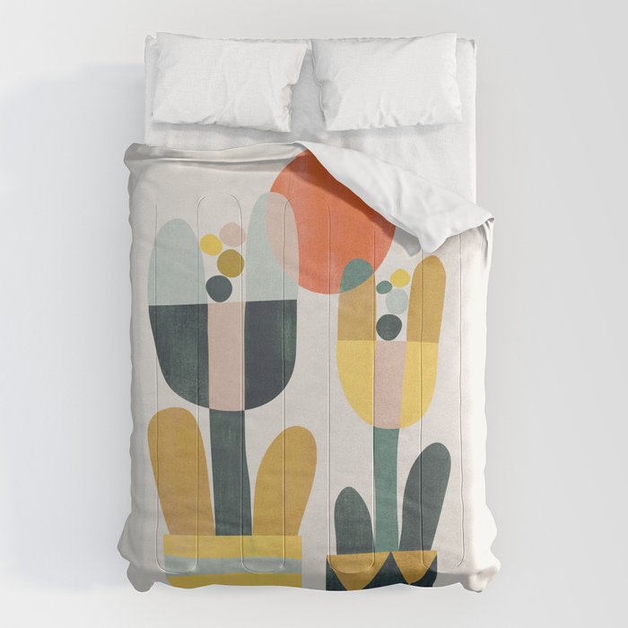 Two flowers Comforter Gallery Image 1