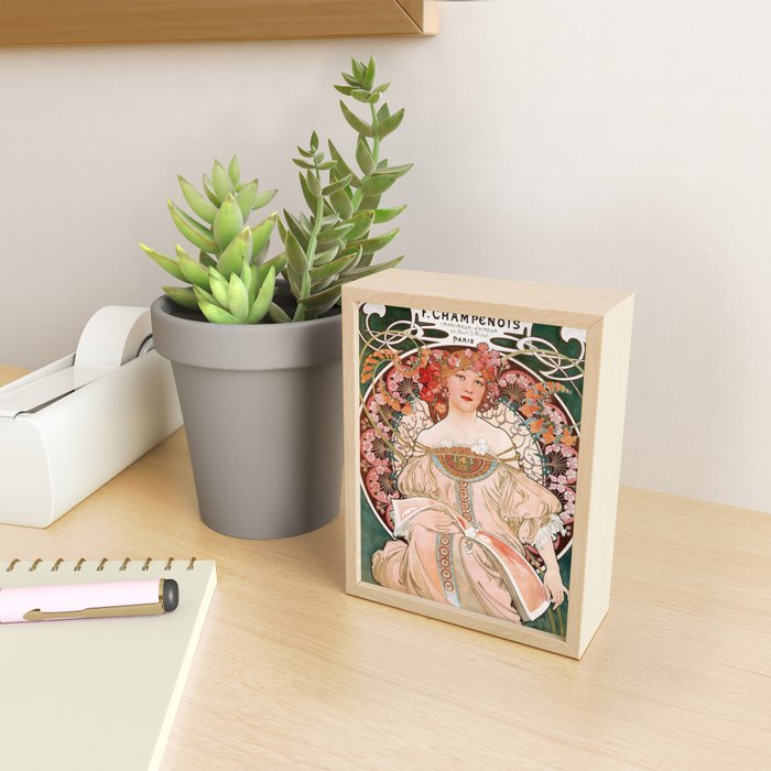Alphonse Mucha F. Champenois Imprimeur-Éditeur  Mini Art Print Gallery Image 2