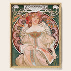 Alphonse Mucha F. Champenois Imprimeur-Éditeur  Serving Tray Gallery Image 1
