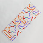 Colorful Curved Path Tiles G Yoga Mat Gallery Image 1