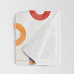 Colorful Curved Path Tiles G Throw Blanket Gallery Image 3