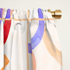 Colorful Curved Path Tiles G Window Curtain Gallery Image 2