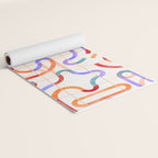 Colorful Curved Path Tiles G Yoga Mat Gallery Image 2