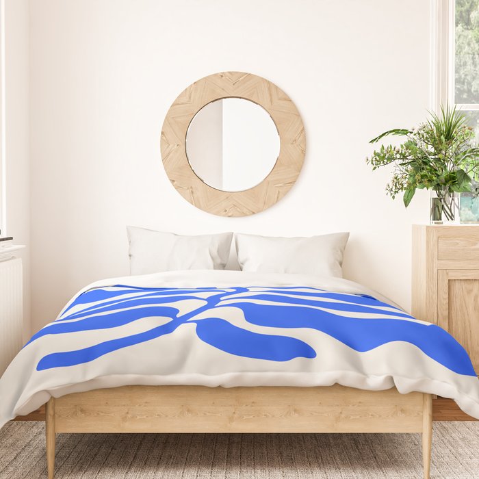 Wild Ferns: Ultramarine Blue Edition Duvet Cover Gallery Image 3