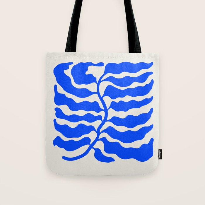 Wild Ferns: Ultramarine Blue Edition Tote Bag Gallery Image 1