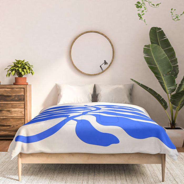 Wild Ferns: Ultramarine Blue Edition Comforter Gallery Image 3