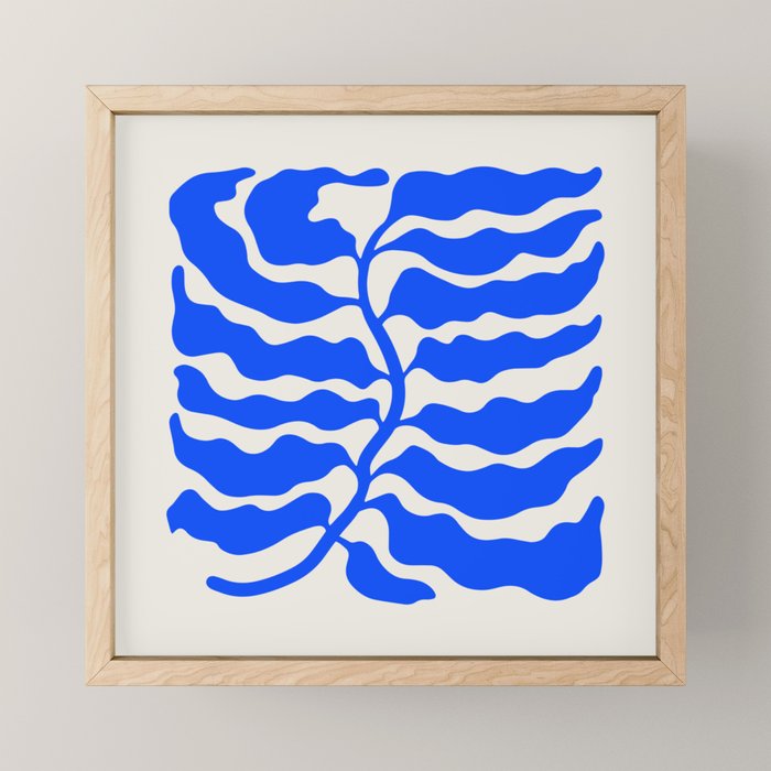 Wild Ferns: Ultramarine Blue Edition Mini Art Print Gallery Image 1