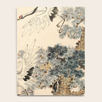 Traditional Asian Calligraphy Sunrise Cranes Painting Notebook Gallery Image 4