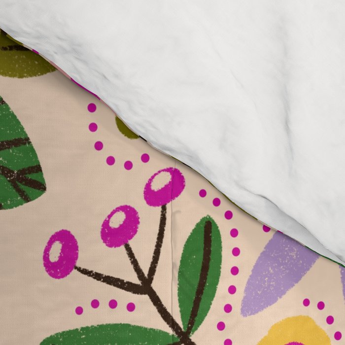 Spring / Summer Modern Floral  Comforter Gallery Image 4