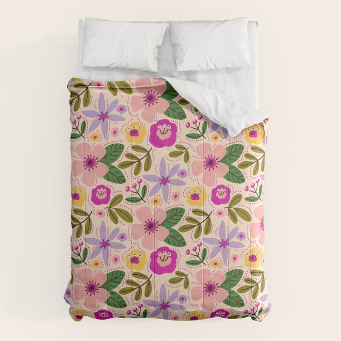 Spring / Summer Modern Floral  Comforter Gallery Image 6