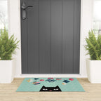 Mistletoe? (Black Cat) Welcome Mat Gallery Image 3