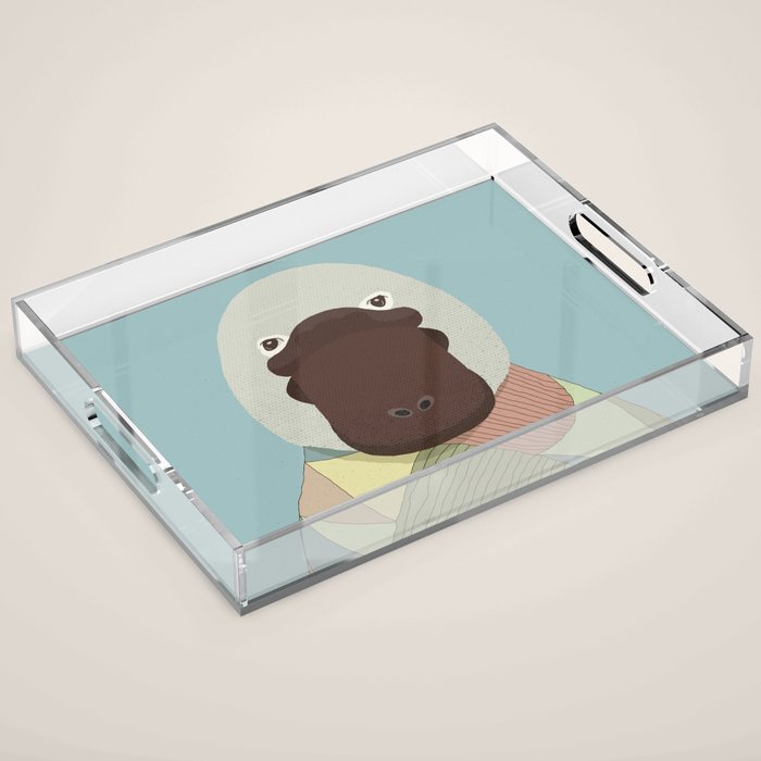 Whimsical Platypus II Acrylic Tray Gallery Image 1