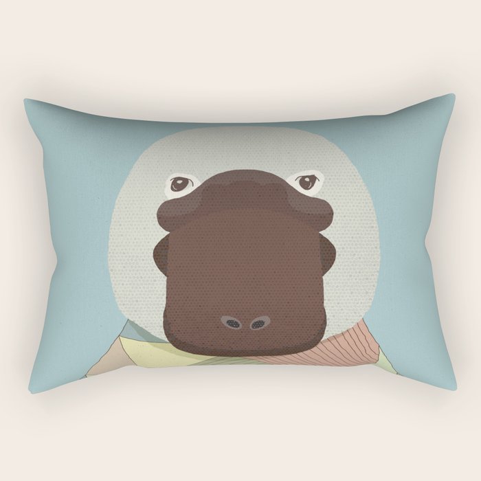 Whimsical Platypus II Rectangular Pillow Gallery Image 2